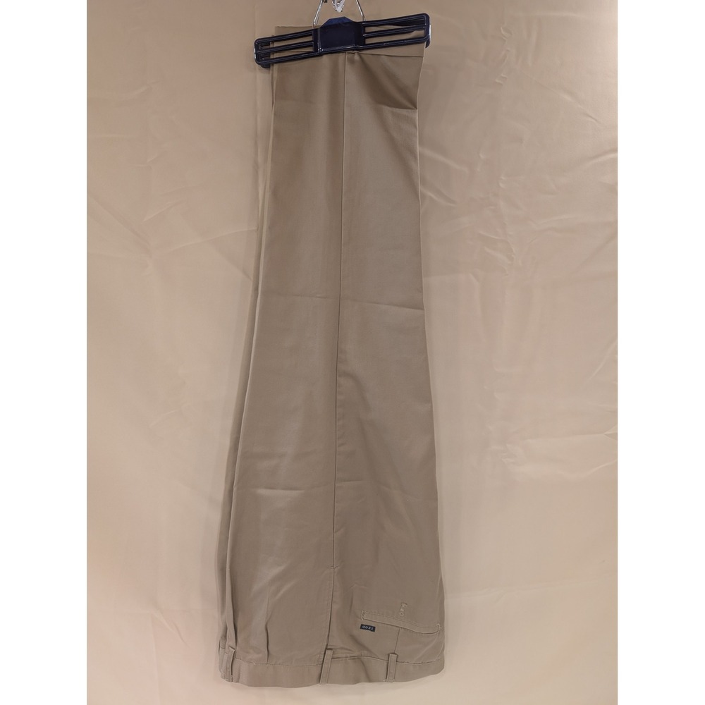 IZOD Men's 40x32 Beige Cotton Blend Chino Pants Casual Comfort Classic Fit - Picture 2 of 4
